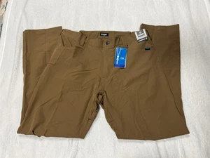 NWT CQR MEN'S QUICK DRY WORK TACTICAL PANTS LIGHTWEIGHT 36x32 BROWN - Picture 1 of 17