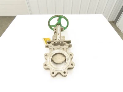 Rovalve Technaflow S17D04-MH-D2 4" Stainless Knife Gate Valve Rising Stem #150 - Image 1 of 4