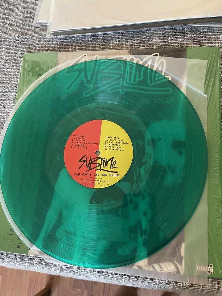 RARE! 2016 RSD Jah Won’t Pay The Bills Sublime Limited To 420 Green Vinyl 12” - Image 1 of 2