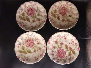 Rose Chintz Pink von Johnson Brothers UNTERTASSE 5 3/4" SET / 5 HERGESTELLT IN ENGLAND - Bild 1 von 7