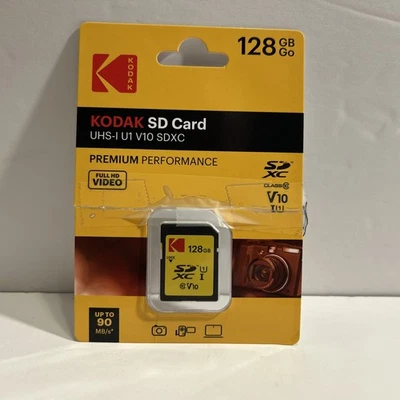 Kodak 128GB SD Card Full HD Memory Card with Up to 90mb/s Speed - Image 1 of 3