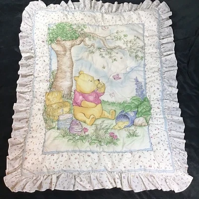 Edredón de bebé Winnie The Pooh Red Calliope 1996 de colección cuna abullonada Disney Foto 1 de 4