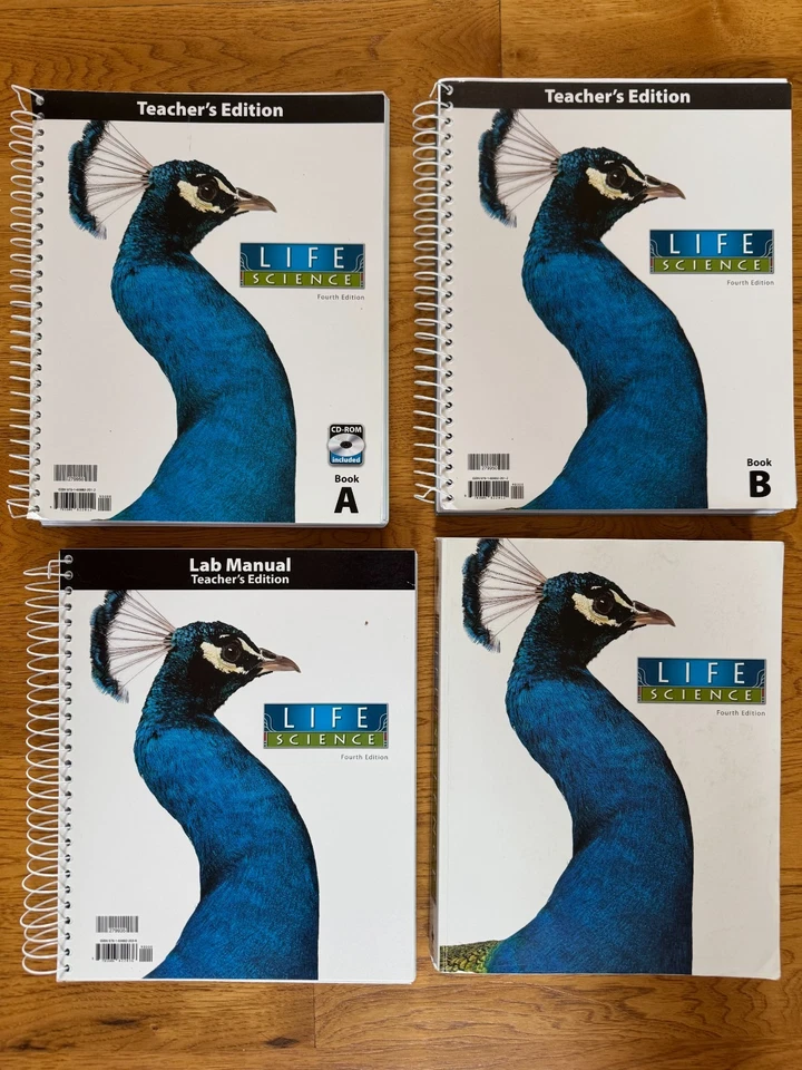 BJU Life Science Teachers Edition A&B, Lab Manual, Student Textbook 4th Edition - Image 1 of 1