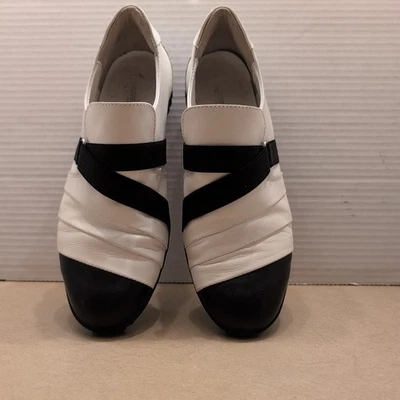  Zapatos de golf Walter Genuin blancos y negros/blancos para mujer talla 39 8-8,5 EE. UU. Foto 1 de 4