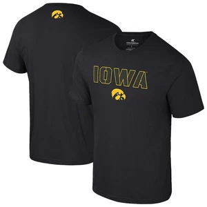 Men's Colosseum Black Iowa Hawkeyes Color Pop Active Blend T-Shirt - Picture 1 of 3