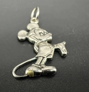 Disney Sterling 925 Silver Mickey Mouse Pendant - Picture 1 of 10