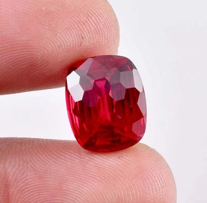 Flawless 14 x 12 MM Flawless Natural Red Blood Ruby Loose Gemstone GIT Certified - Picture 1 of 8