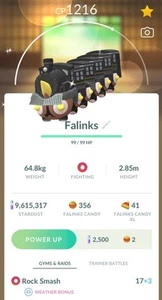 Shiny Falinks Train Conductor Registered Trade Pokemon Trade Go READ DESCRIPTION - Picture 1 of 1