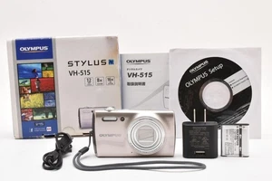 OLYMPUS Stylus VH-515 Silver Digital Camera 12MP Wide Zoom Compact Tested - Picture 1 of 12