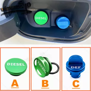 DIESEL Fuel / DEF Cap For Ram 2500 3500 6.7L CUMMINS EcoDiesel 13-14 15 16 17 18 - Foto 1 di 18