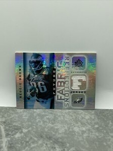 2005 Upper Deck Reflections Future Fabric Reggie Brown #FFR-RE Rookie RC