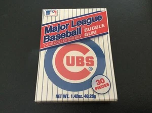 Unique 1990 Chicago Cubs Card Collector Bubble Gum Box Factory Sealed MLB - Picture 1 of 4