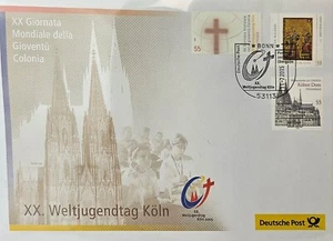2005 Sonderbrief - XX. Weltjugendtag in Köln Deutsche Post Briefmarken - Bild 1 von 4