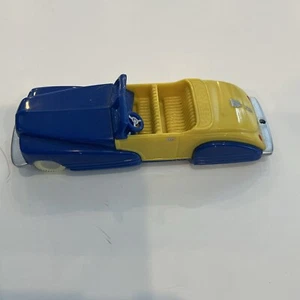 Dimestore Dreams Convertible Car Deluxe Plastic Blue and Yellow - Picture 1 of 2