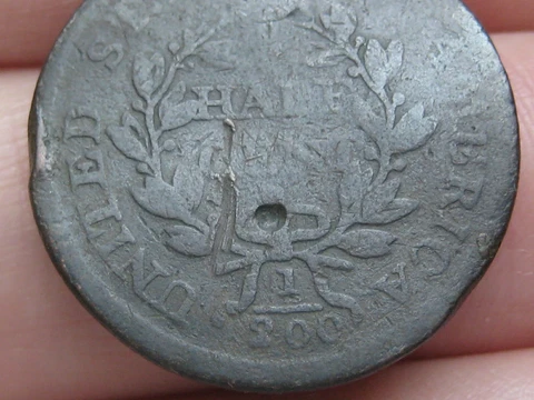 1800-1808 Draped Bust Half Cent- With Stems, Good Details Cover