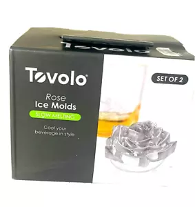 Neu im Karton Tovolo Rose Eisformen 2er Set langsam schmelzend stapelbar BPA-frei Silikonspitze - Bild 1 von 7