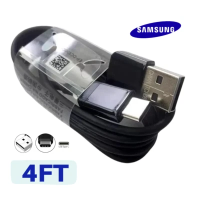 USB C Cable Fast Charging Type C Cord 4FT For Samsung S22 S20 S21Android Charger - Image 1 of 4