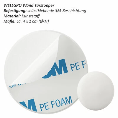 Wand Türstopper Wandpuffer selbstklebend Wandschutz Tür Puffer Stopper Türpuffer - Bild 1 von 4