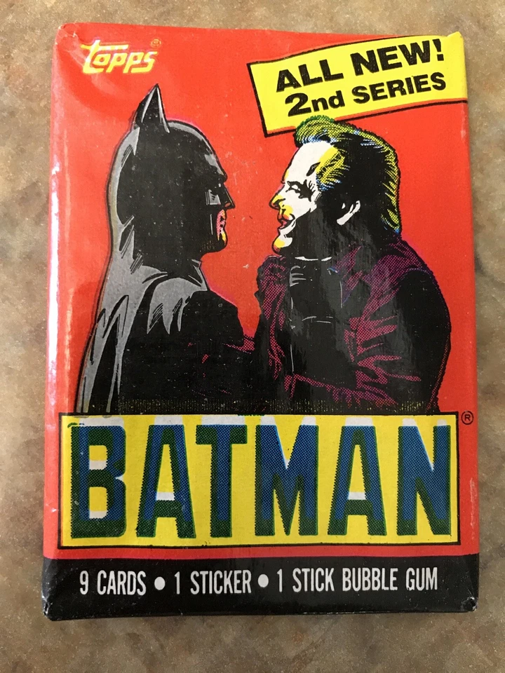 Lot Of (8) 1989 Topps Unopened Wax Pack (Batman-2nd Series). #X603