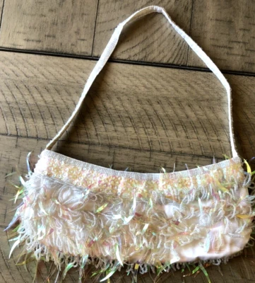 Bolso clutch ALDO con cuentas marfil Foto 1 de 3