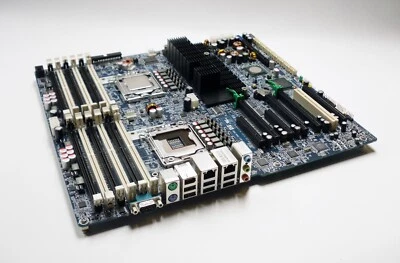 HP Z800 Workstation 461437-001 Motherboard LGA 1366 w/ CPU & Backplate - Image 1 of 4