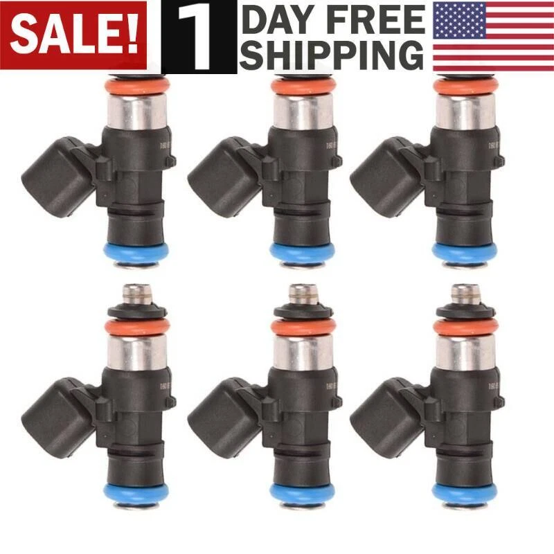 6x Inyectores de combustible 0280158091 para Jeep Ford Edge Lincoln Mazda 3,5 3,7 L 2004-2011 Foto 1 de 4