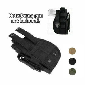 Tactical Handgun Holster Mag Pouches Pistol Military Gun Waist Belt Molle Bag - Picture 1 of 19