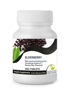 Elderberry Sambucus 5:1 Extract 200mg x 120 Tablets BOTTLE - Picture 1 of 1