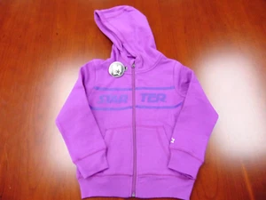 RETRO STARTER PURPLE ZIP UP HOODED SWEATSHIRT SIZE YOUTH S - Picture 1 of 4