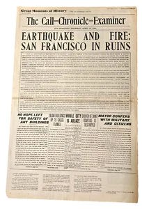 De colección San Francisco Examiner, Great Moments of History 4/19/1906 (10/11/1972) - Imagen 1 de 2