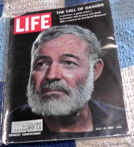 LIFE MAGAZINE JULY 14 1961 ARCHIBALD MACLEISH ERNEST HEMMINGWAY SALEM CIGARETTES - Picture 1 of 7