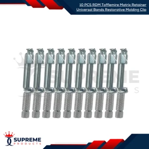 10 PCS RDM Tofflemire Matrix Retainer Universal Bands Restorative Molding Clip - Picture 1 of 1