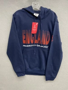 Neu Herren ENGLAND FIFA World Cup Country Fleece Hoodie Medium Navy - Bild 1 von 12