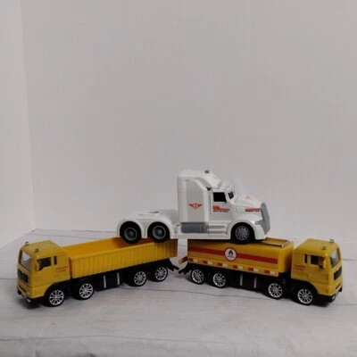 Plastic Toys Lot Of 3 Tanker Dump Big Truck - Image 1 of 4
