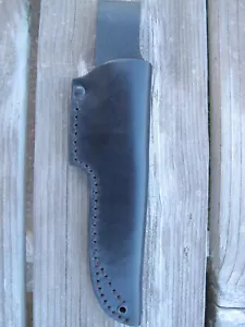Funda de cuchillo de cuero de reemplazo para cuchillo forestal sueco Casstrom No.10 - negro - Imagen 1 de 2