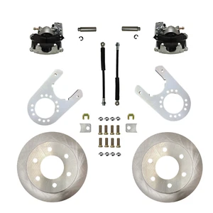 LEED Brakes Rear Disc Brake Kit with Plain Rotors and Zinc Plated Calipers - Bild 1 von 7