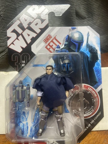 2007 30th Anniversary Star Wars JANGO FETT Hasbro Action Figure Exclusive Coin Cover