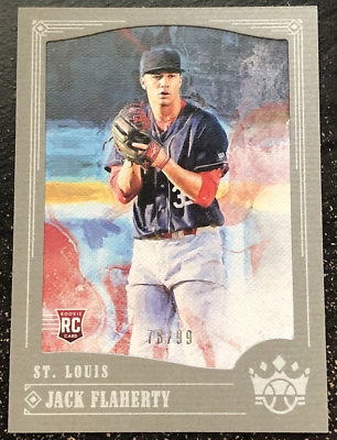 2018 Panini Diamond Kings Gray Frame #124 Jack Flaherty /99 - Image 1 of 2