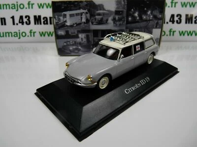 AMB4 1/43 IXO Atlas Ambulance Collection : CITROEN ID break 1962 croix rouge - Photo 1/4