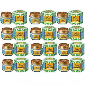 12 X White Tiger Balm Ointment Massage Relief Pain Aches Headache Stuffy Nose - Picture 1 of 10