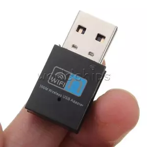 300Mbps Mini Wireless USB WLAN WLAN Adapter 802.11 b/g/n Netzwerk LAN Dongle - Bild 1 von 6