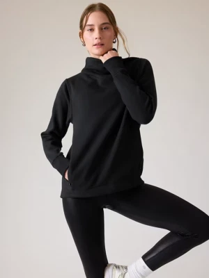 Sudadera Athleta Cozy Karma Cuello Torcido | Negra Mediana #882476 NUEVA Foto 1 de 4
