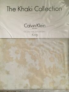 The Khaki Collection Calvin Klein Tinted Flower One King Sham 20 x 36"