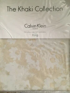 The Khaki Collection Calvin Klein Tinted Flower One King Sham 20 x 36" - Picture 1 of 1