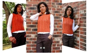 Misti Alpaca Lily Vest Pattern #617 Worsted for Women 30"-39" - Picture 1 of 2