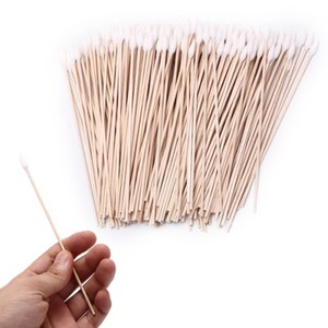 200pcs 6 inch gun cleaning cotton swabs,large tapered swabs gun clean brush R.xm