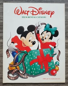 Vintage 1987 Walt Disney Film Rental Catalog Magazine Book Scarce Promo - Picture 1 of 4