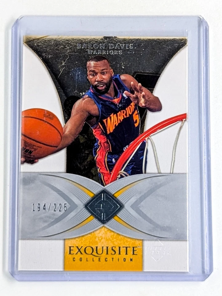 2006-07 UD Exquisite Collection #13 Baron Davis /225 Golden State Warriors - Image 1 of 2