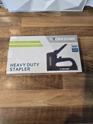 Workzone Heavy Duty Staple Gun with 600 Staples New - Image 1 of 4