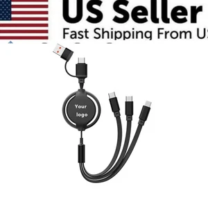 Charging Phone 5-in-1Fast Data Cable Pure Copper Charger Including Type C - Picture 1 of 6